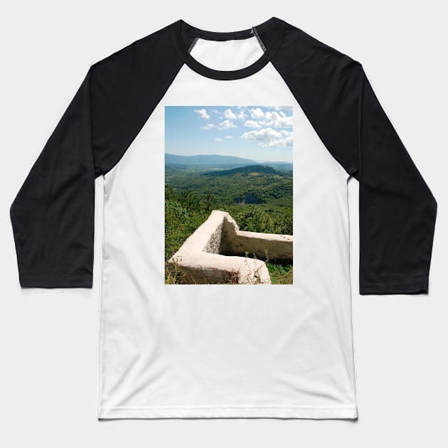 Landscape Around Gracisce Baseball T-Shirt by jojobob